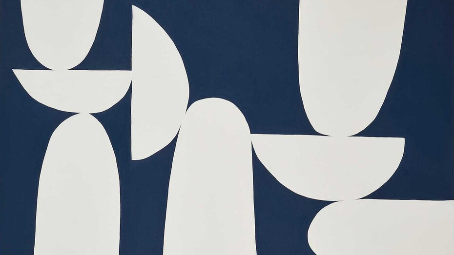 Erica Hauser, Contemplation blue I, 2022. Courtesy of the Robin Rice Gallery