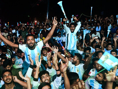 Bangladesh supporting Argentinian soccer team for FIFA World Cup, 2022