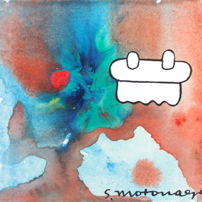  Sadamasa Motonaga, Senza Titolo, 1992, acrilico e acquarello su carta, 10 x 15 cm