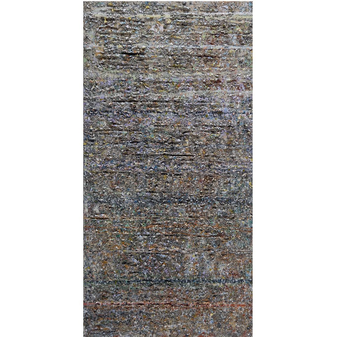 Thaier Helal, Mountain, 2014, Mixed media on canvas, 182 x 91 cm
