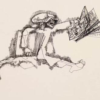 Vías y trazos. Poty 100 años. Cortesía del Museu Oscar Niemeyer