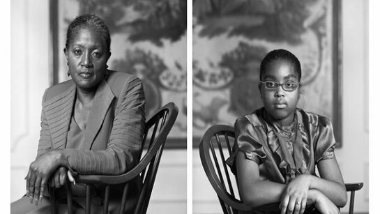 Dawoud Bey, The Birmingham Project: Betty Salvage and Faith Speights, 2012, archival pigment prints mounted on dibond, edition of 6, 2 AP, two separate prints 40” x 32” each