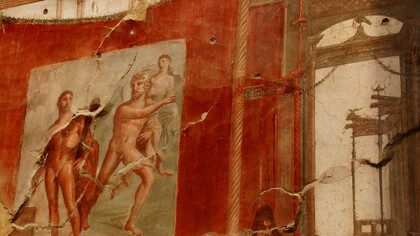 Scavi di Ercolano, affreschi 