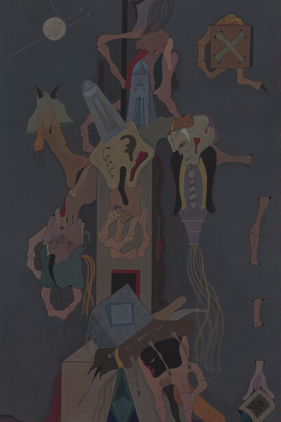 Jorge Camacho, Ascendant licorne: le scarabée, 1973. Courtesy of François Ghebaly