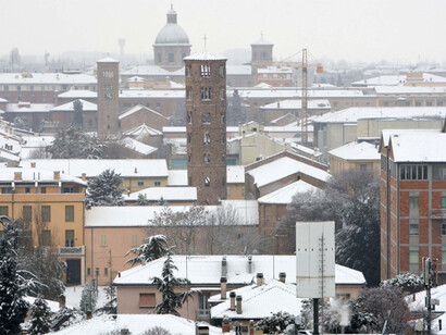 La neve su Ravenna