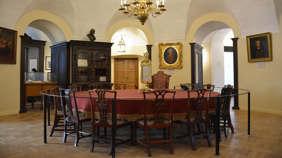 Mikhail Lomonosov and the 18th-century academy of sciences, exhibition view. Courtesy of Kunstkamera