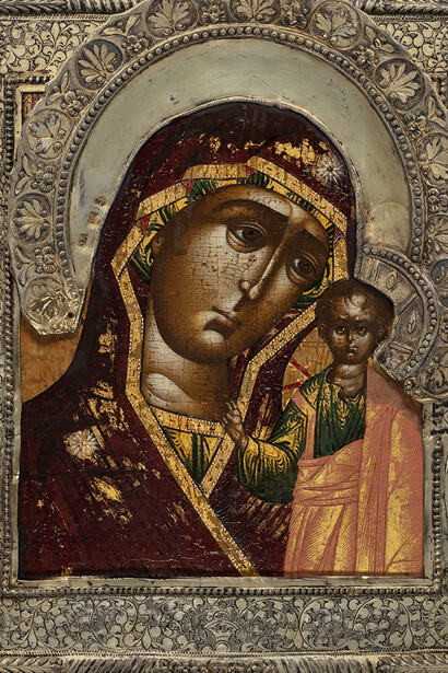 Icons by the romanov-style painters  in the Hermitage Collection. Courtesy of the State Hermitage Museum