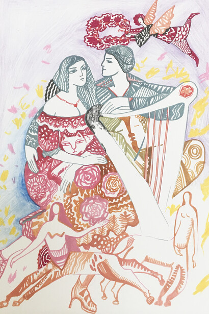 The world’s my candy store, illustration by Lesya Bilenko