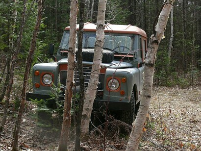 Land Rover serie 3 del 1974 presso Litchfield a Pontiac, Quebec, Canada