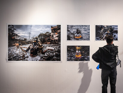 Uýra, Memórias de alagamento [Recuerdos inundados], vista de exhibición. Cortesía del MAMBO 