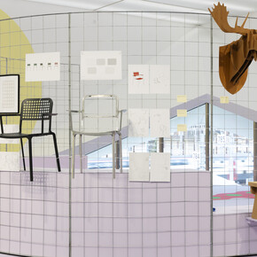 Various artists, Archives du design romand, exhibition view. Courtesy of Mudac