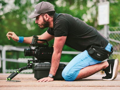 Director dando indicaciones para grabar