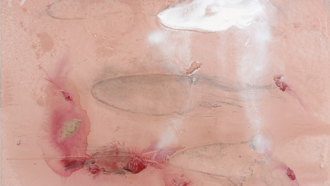 Miquel Barcelo, Rascasse / Secousse, 2014, Técnica mixta sobre lienzo, 139,5 x 179,5 x 4 cm (55,12 x 70,87 x 1,97 in), Courtesy Galerie Thaddaeus Ropac, Paris/Salzburg, Photo: Charles Duprat