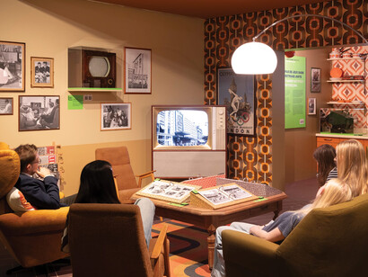 Ahead of the curve, exhibition view. Courtesy of the Olympic Museum