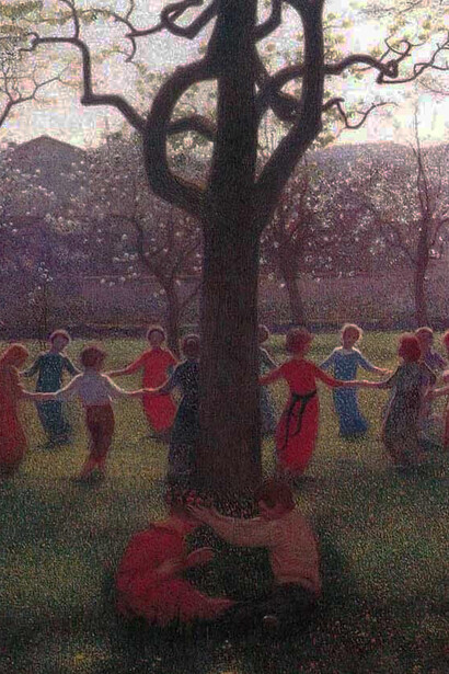 "Idillio primaverile" di Giuseppe Pellizza da Volpedo