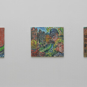 Armen Eloyan, City paintings Amsterdam, exhibition view. Courtesy of Upstream Gallery 