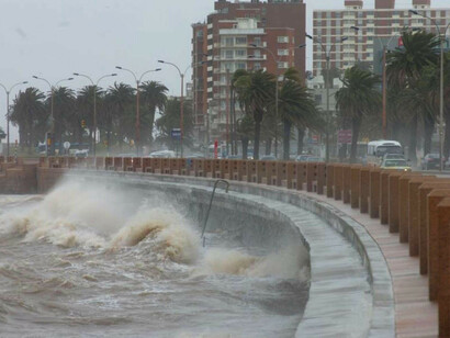 Viento pampero en Montevideo, Uruguay
