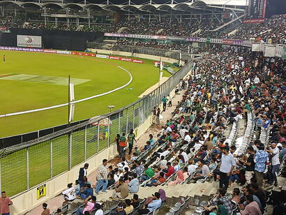 Sher-e Bangla Nation Cricket Stadium, Bangladesh vs Pakistan cricket match at 2025
