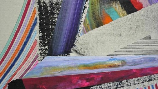 Leaving the List  62”x48” acrylic, marker, ballpoint pen and spray paint on canvas