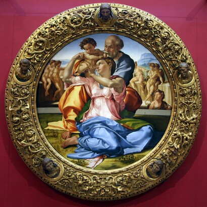 Michelangelo, "Tondo Doni", 1505-07, Galleria degli Uffizi, Firenze, Italia