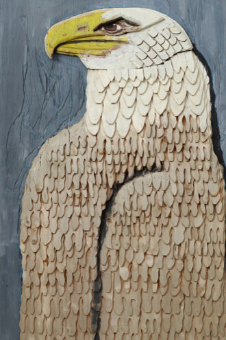 Bernard Langlais, Eagle, c. 1964. Courtesy of Colby College Museum of Art