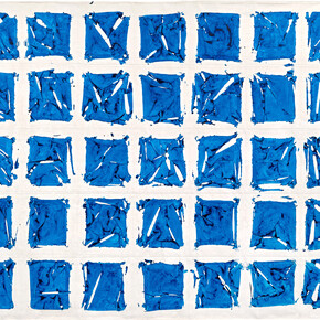 Simon Hantaï
Tabula, 1980.
Acrylic on canvas,
117 5/16 x 192 1/8 inches (298 x 488 cm).
© Archives Simon Hantaï / Adagp, Paris, 2024.
Photo: Thomas Lannes.
Courtesy Gagosian