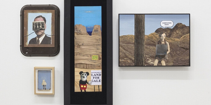 Llyn Foulkes, Exhibition view. Courtesy of Sprüth Magers