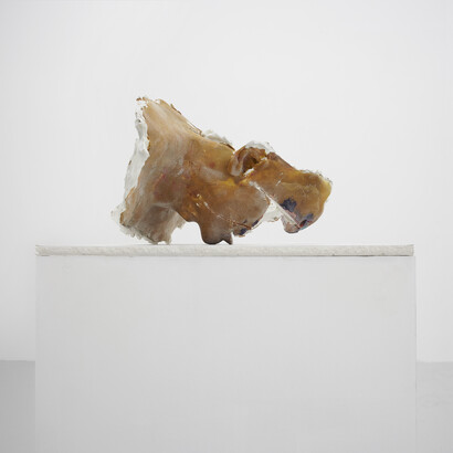 Felix Schramm, Quiet Might, 2008, wax, plaster, pigment, 23 x 31 x 31 cm