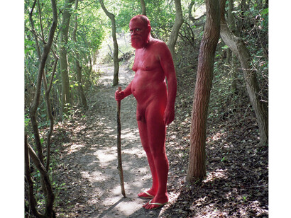 AA Bronson and Ryan Brewer, Red, 2011, duratrans transparency in lightbox, 210 x 140 x 15 cm, 82 5/8 x 55 1/8 x 5 7/8 inches © the artists, Courtesy Maureen Paley, London
