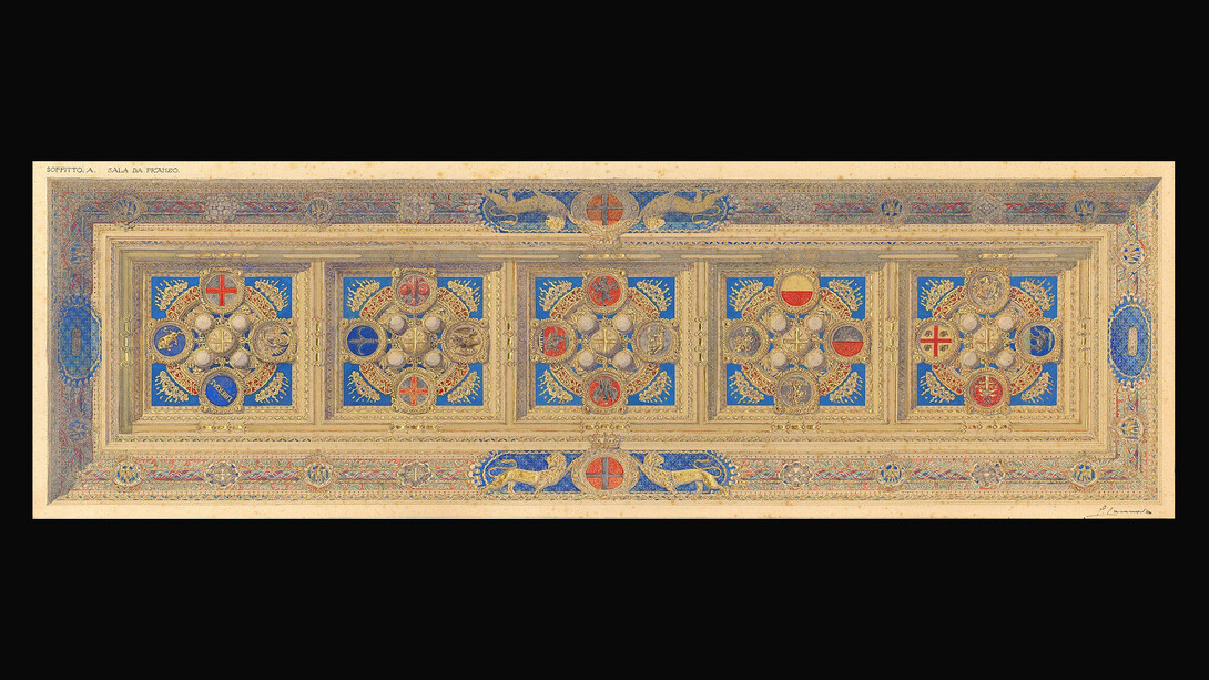Giulio Casanova, Progetto per la sala da pranzo del treno reale, 1925