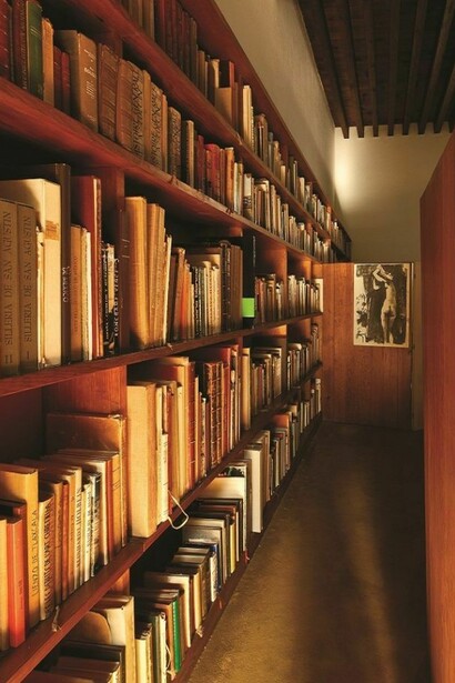 Casa de Luis Barragán, biblioteca