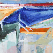 Ragellah Rourke, Night Swim, 2024. Courtesy of Carrie Haddad Gallery