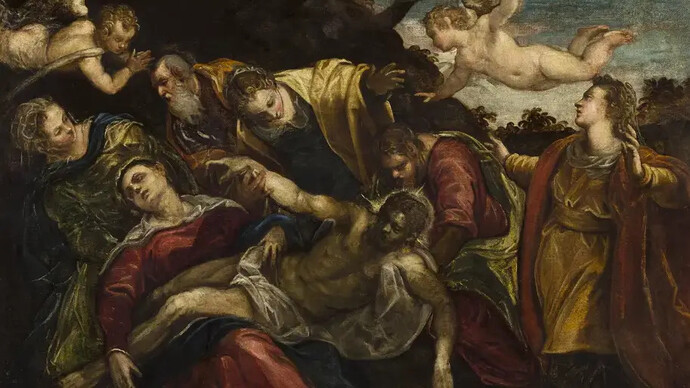 Tintoret, La déploration du Christ (detail), second half of the 16th century. Courtesy of Musée Jacquemart-André
