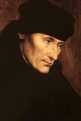 Erasmo de Róterdam (1466-1536) en un retrato de Quentin Metsys 