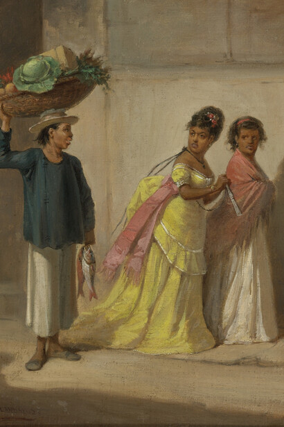 Víctor Patricio Landaluze. Tipos populares (Mujeres y vendedores de frutas)