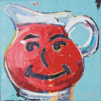 Kool-Aid Cherry
12” x 12” 
oil on canvas
