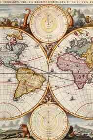 Antigo mapa do mundo