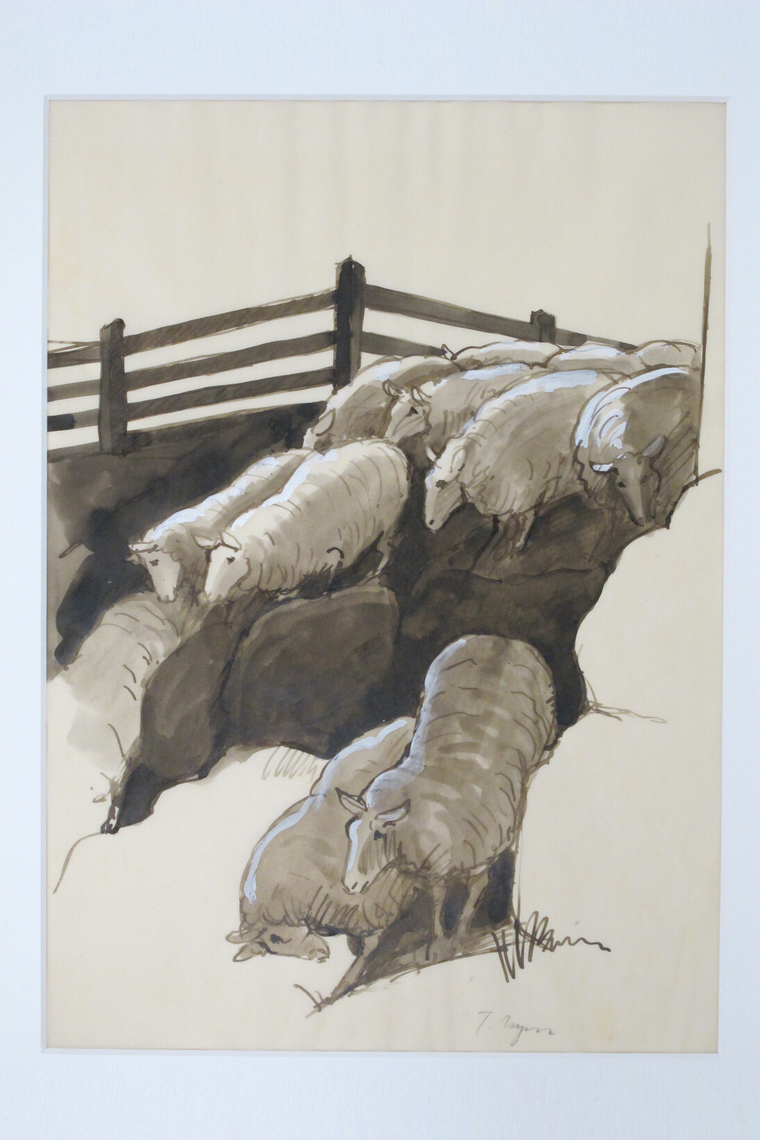 Tomi Ungerer, Untitled, 1971‐1975, Gouache, ink, and ink wash on translucent paper, 14 x 9 2/5 inches (34.8 x 24 cm). Courtesy of the Tomi Ungerer Collection