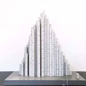 Sol LeWitt, Model for Irregular Tower (vertical bricks) #1, 1997. Courtesy of Jason McCoy Gallery 