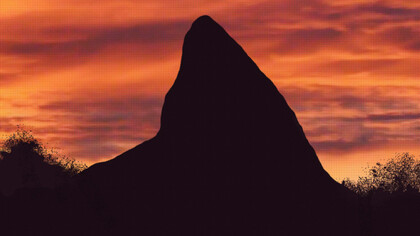 Atardecer en la provincia de Huambo, Angola