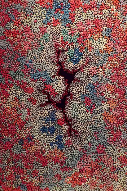 Lucien Tilly, Pink Aboriginal Sensation, Acrylic on Canvas, 29" x 21"