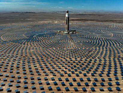 The new 110MW Cerro Dominador concentrating solar power project in the sun-drenched Antofagasta region of Chile