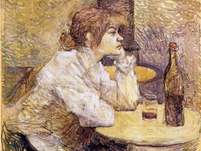  «La reseca. Suzane Valadon» (1889),  Toulouse-Lautrec 