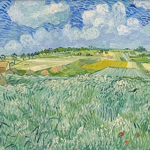 Vincent van Gogh, "La plaine à Auvers sur Oise", 1890, Neue Pinakothek, Munich