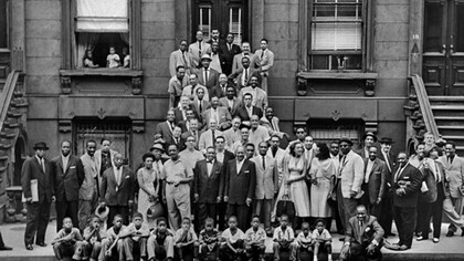 Thelonious Monk, Gerry Mulligan, Count Basie, Dizzy Gillespie, Charles Mingus, Lester Young, Art Blakey, Coleman Hawkins, Sonny Rollins e molti altri