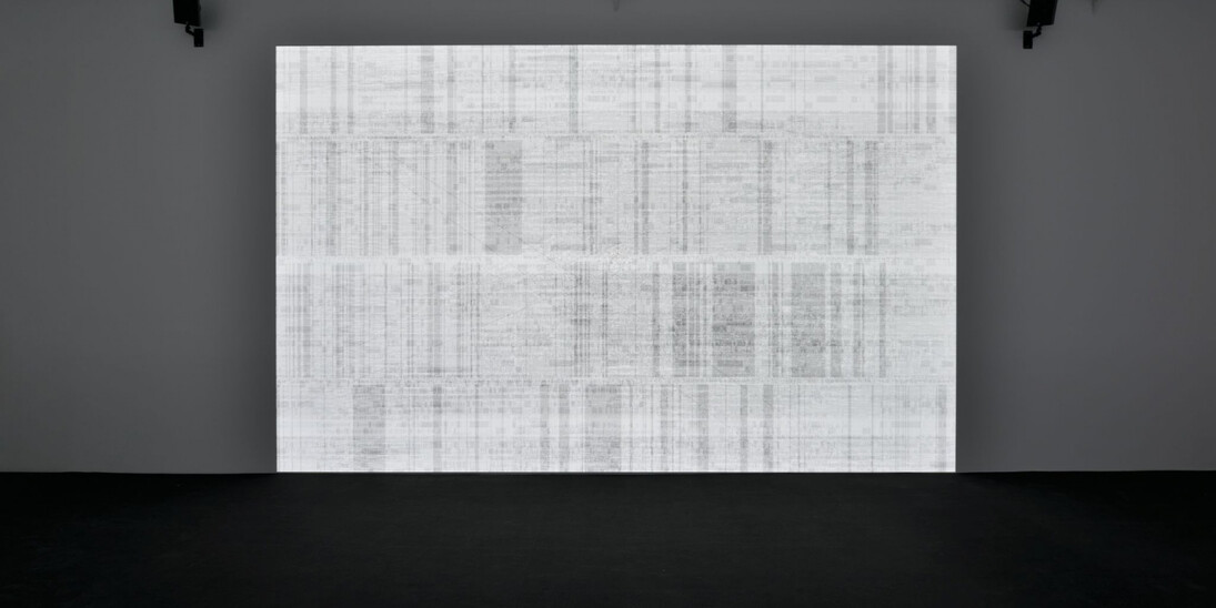 Ryoji Ikeda. Courtesy of Almine Rech Gallery