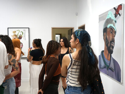 Hard Drive, 2023, opening reception. Courtesy of Good Mother Gallery, LA