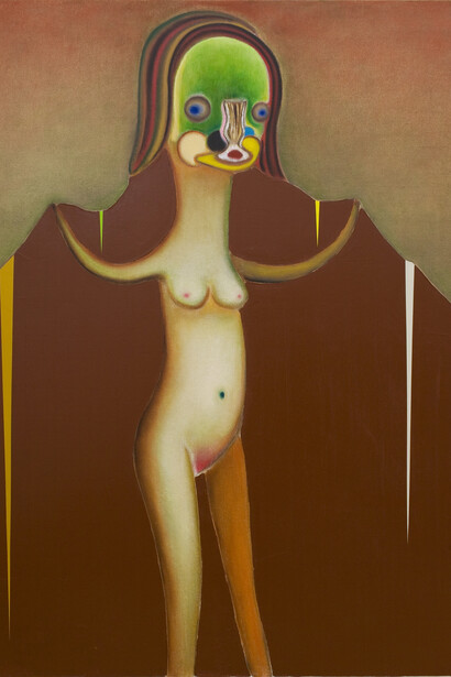 Izumi Kato, Untitled, 2012, Huile sur toile, 70 3/4 x 55 1/8 inches / 180 x 140 cm, Photo: Gianni Plescia, Courtesy Galerie Perrotin