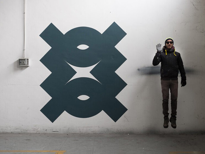 CT aka Matteo Ceretto Castigliano, wall painting 2014