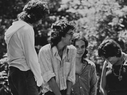 Enrique Andrade, Roberto Bolaño, Luis Antonio Gómez y Lucero Andrade